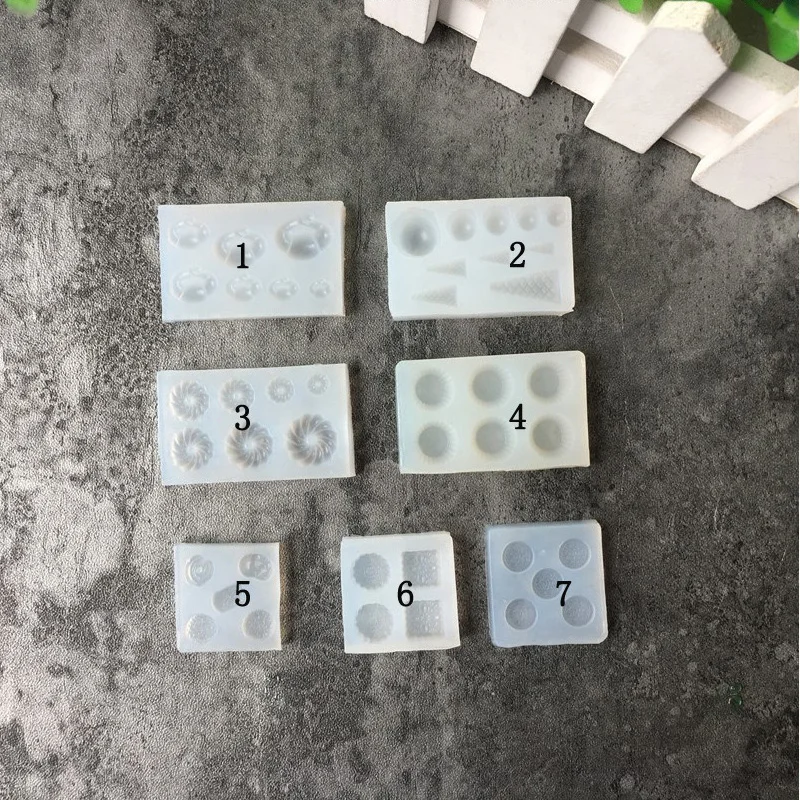 

Mini Fondant Silicone Mold DIY Hand Craft Ornaments Earrings Decoration Tools Epoxy Resin Jewelry Molds