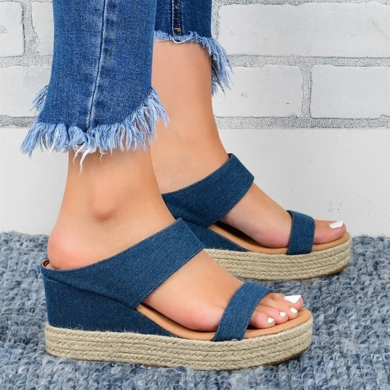 

2021 Summer New Style Women's Fashion Solid Color Round Head Flat Heel Non-slip Sleeve Outdoor Non-slip Comfortable Casual Shoes