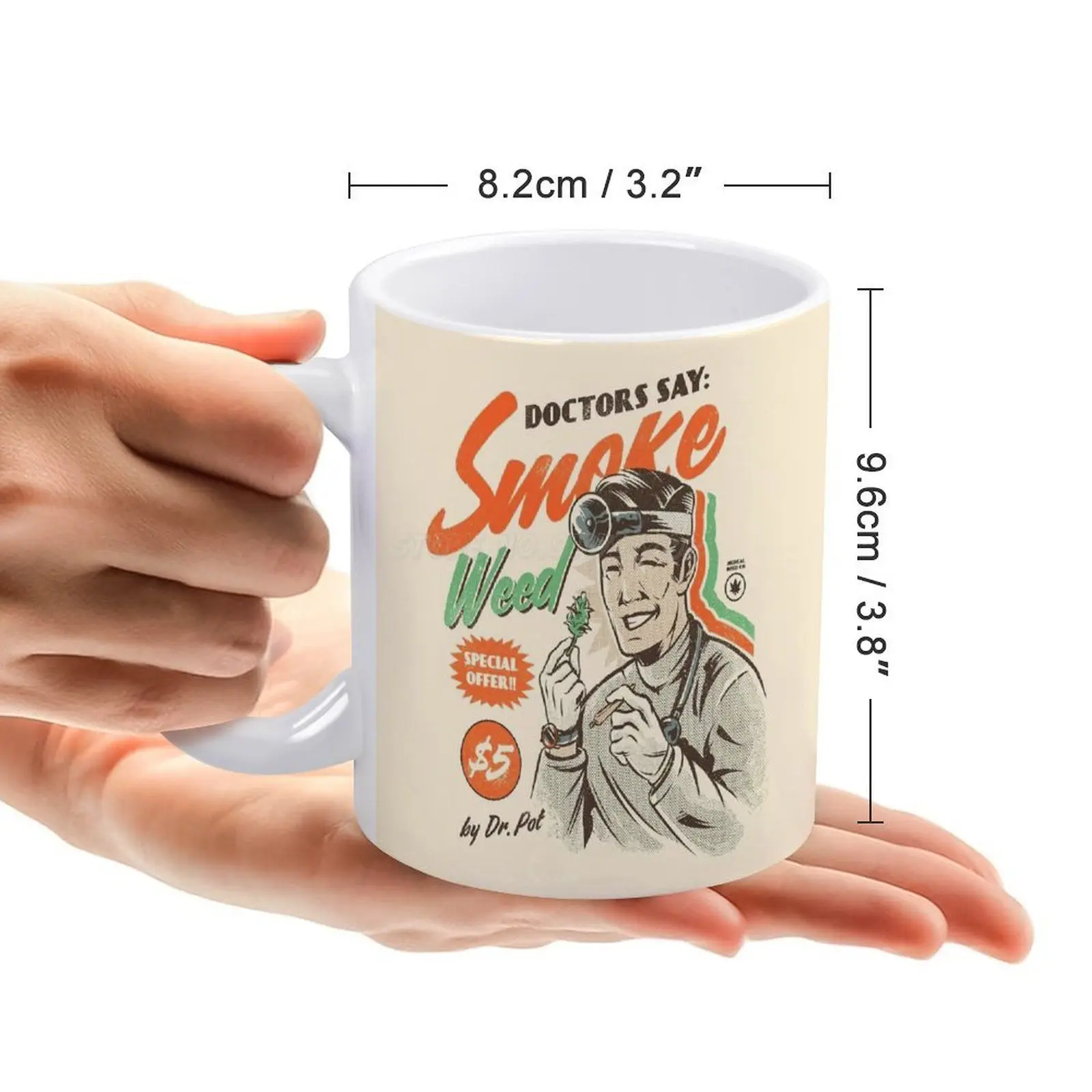 Белая кружка кофейная 330 мл Керамические домашние чашки и кружки для молока чая