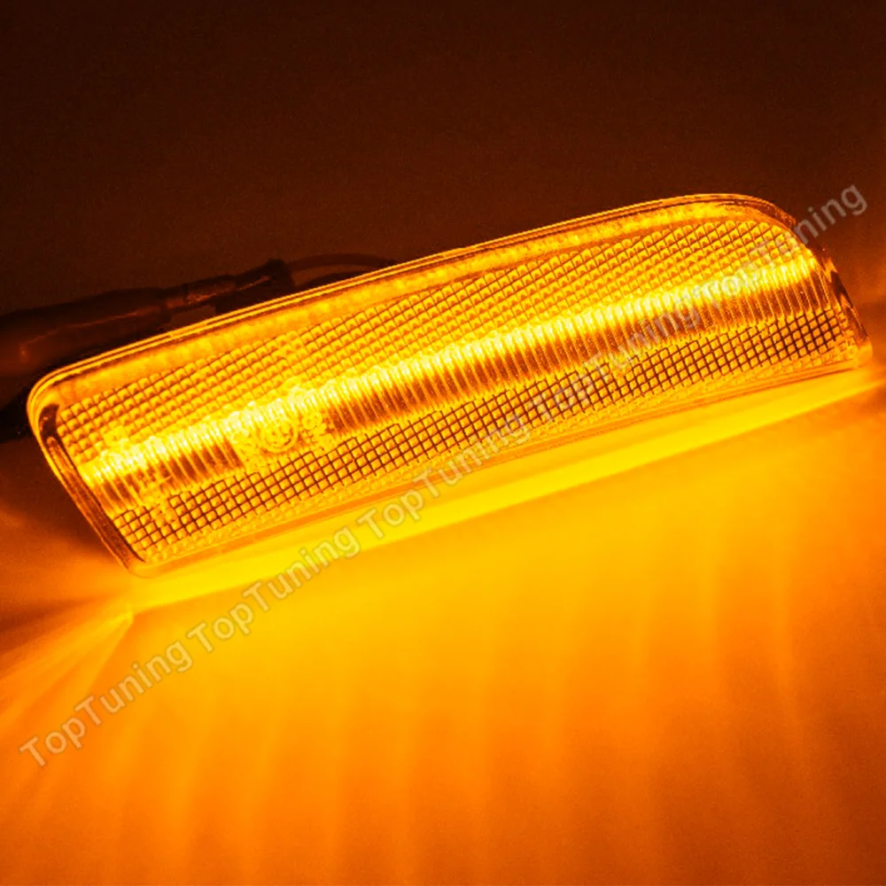 Лампа переднего бампера Янтарная светодиодный боковой габаритный фонарь 2 шт.