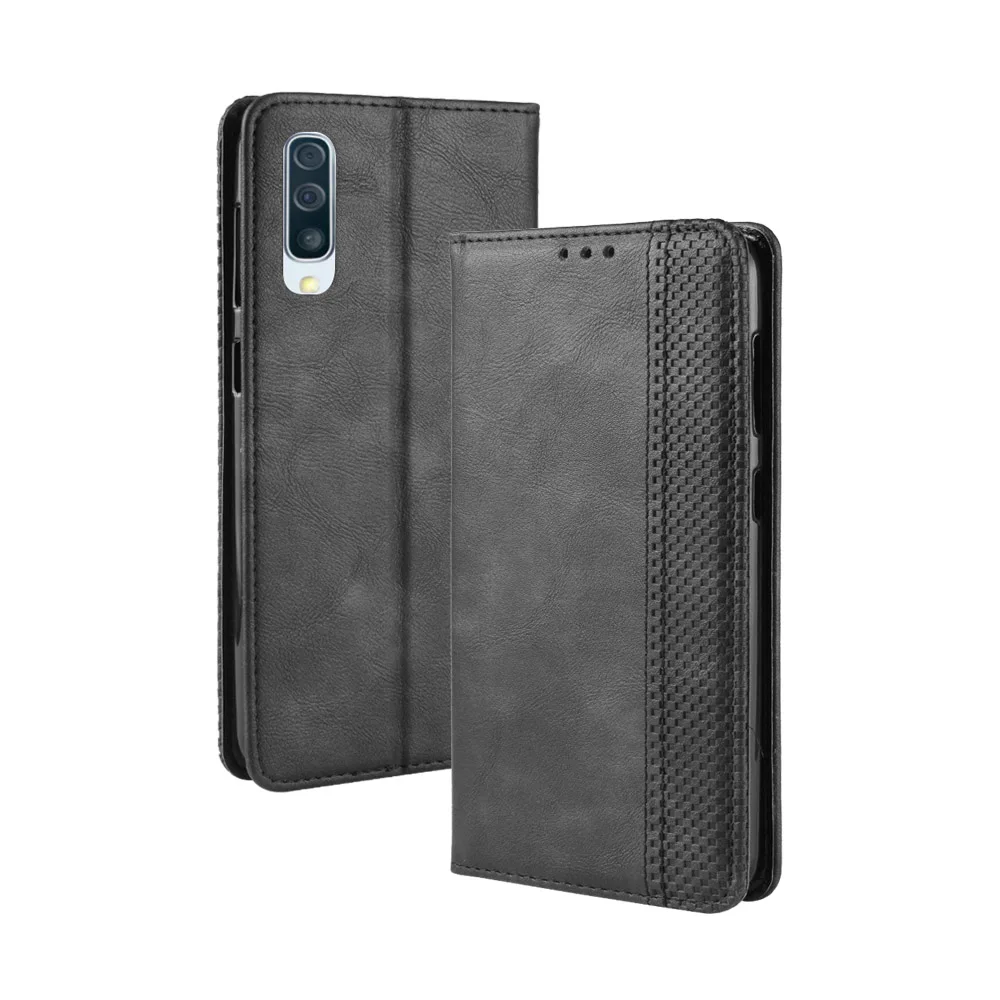 Кожаный чехол-книжка с A50 A60 A70 A40 A30 A20 A10 A80 A90 чехол для samsung S9 S8 S7 край S10 J4 J6 плюс A7 A8 Note 9 10 чехол на магните