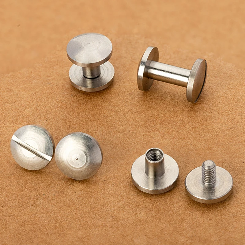 Диаметр 8 мм Дуги Стиль ремень винт кошелек с застежкой сумка Чикаго заклепки DIY