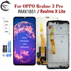 ЖК-дисплей 6,3 дюйма Realme 3 Pro с рамкой для OPPO RMX1851, ЖК-дисплей Realme X Lite, сенсорный датчик, дигитайзер в сборе, замена