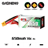 10pcs gnb 650mah 14 8v 4s 70c140c with jstxt60xt30u f plug hv lipo battery for dys fpv racing drone 4 axis rc drone parts