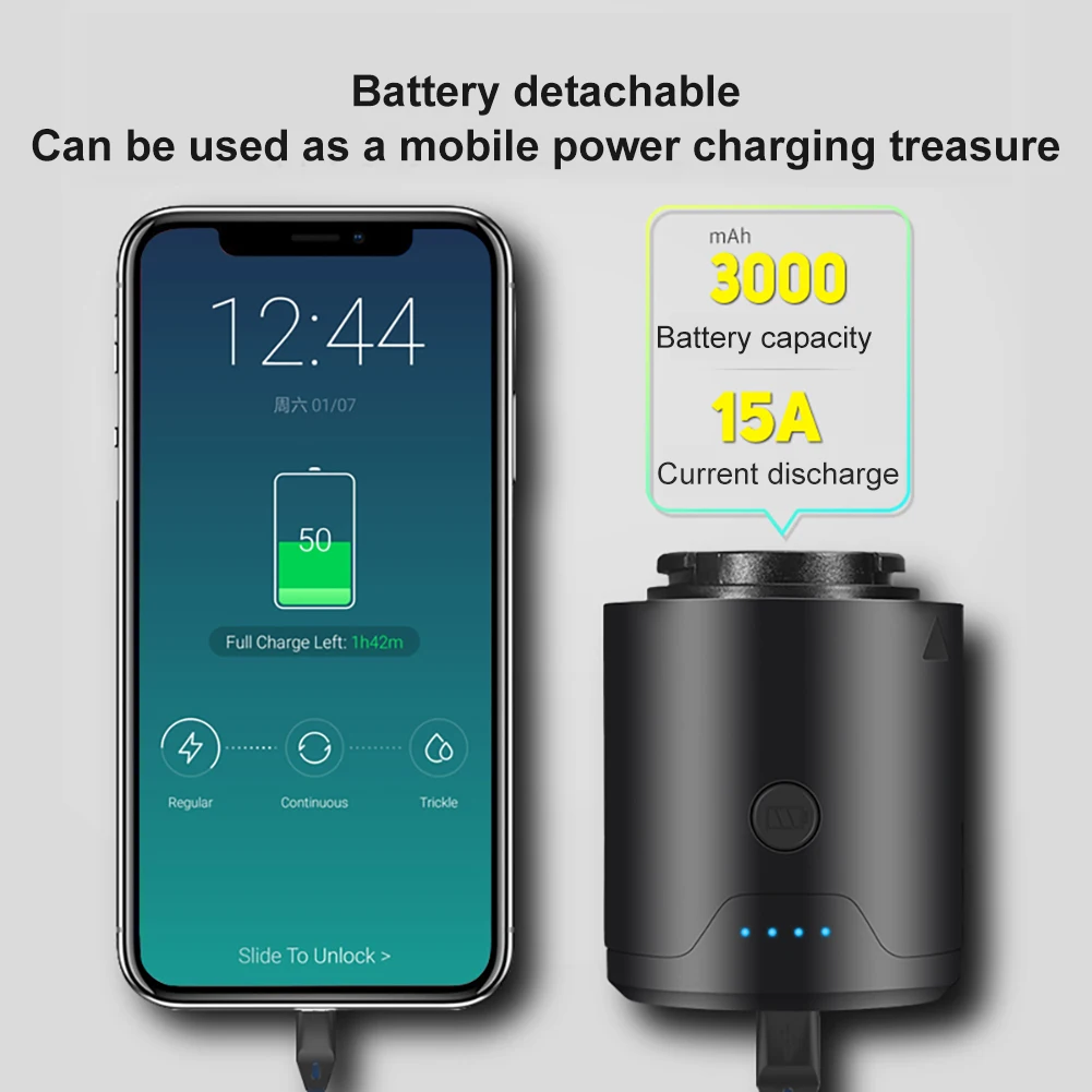 

3000mAh 35L / Min Portable Air Compressor 12V 150 PSI Tire Inflator For Car Motor Bicycle Tire Pump With Digital Gauge LED Light