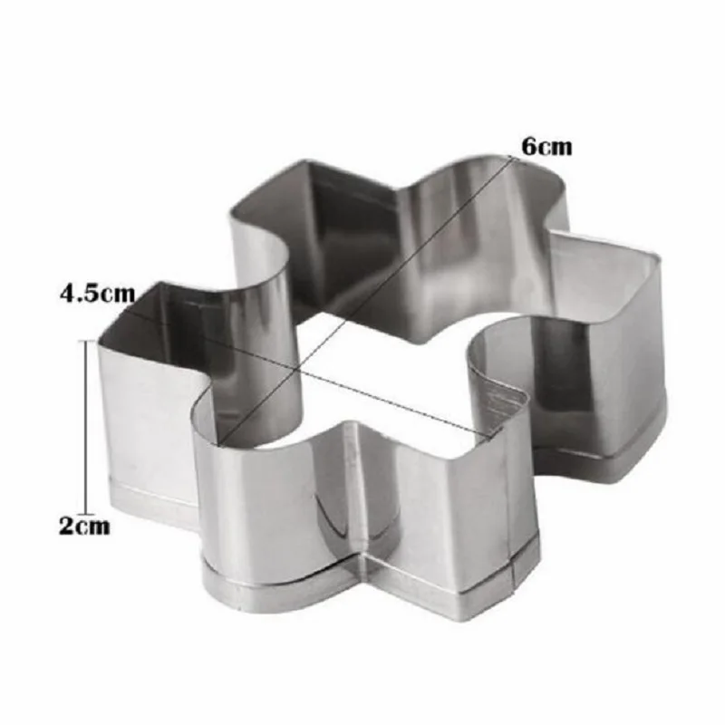 4 шт. Рождество в форме печенья из нержавеющей стали Формочки для DIY форма