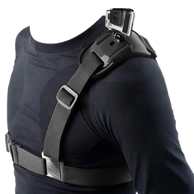 

For Gopro Accessories Camera Shoulder Strap Mount Hero 4 3 2 SJ4000 4K SJ8000 SJ7000 Camer Chest Harness Belt Adapter CS001