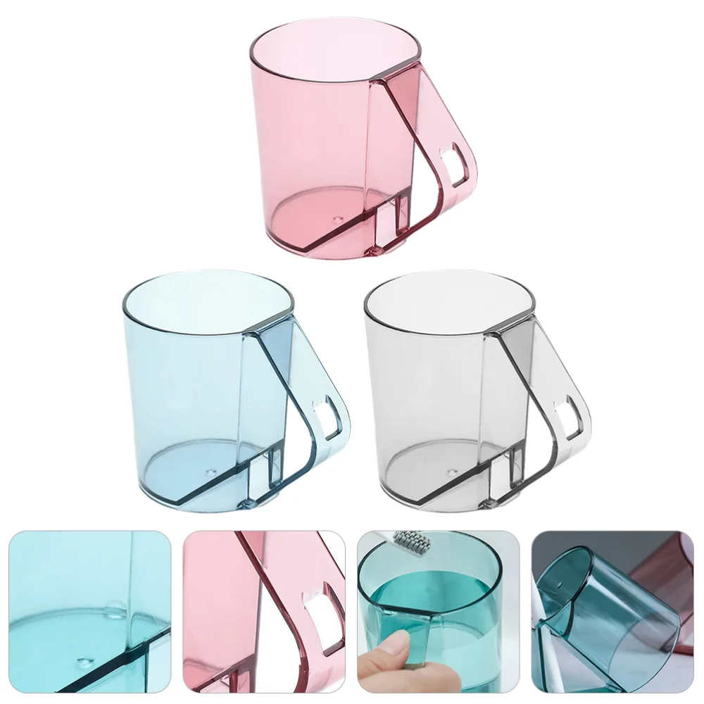 

3pcs Toothbrush Storage Cups Creative Upside-down Washing Cups for Bathroom