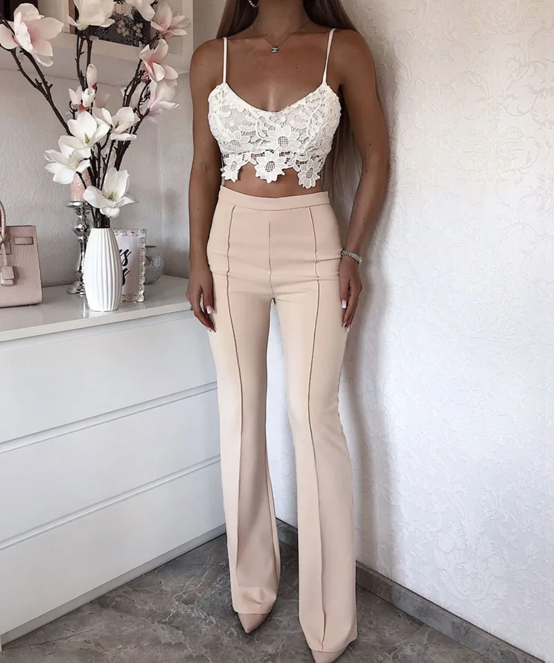 Женские летние брюки с париком Зимние Повседневные уличные однотонные