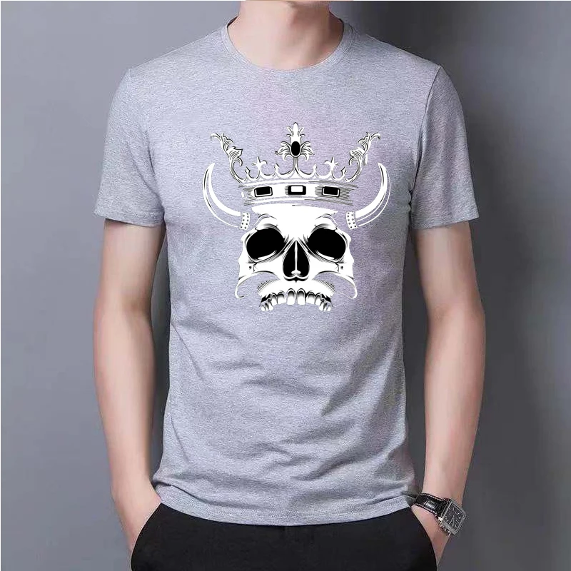

Summer men's shirts, interesting and fashionable designs, three-dimensional metal printing casual T-shirts, men's T-shirts