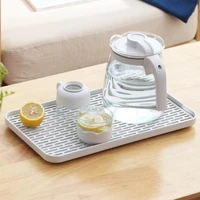 cup storage tray double layer dish drainer fruit vegetable water drain racks kitchen organizer washing drying rack serving plate