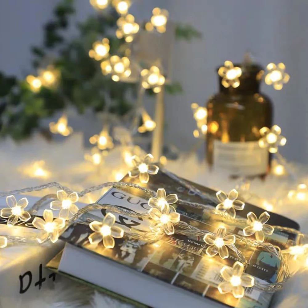 Гирлянда с 10/20/30 светодиодами для украшения сада|Праздничное освещение| |