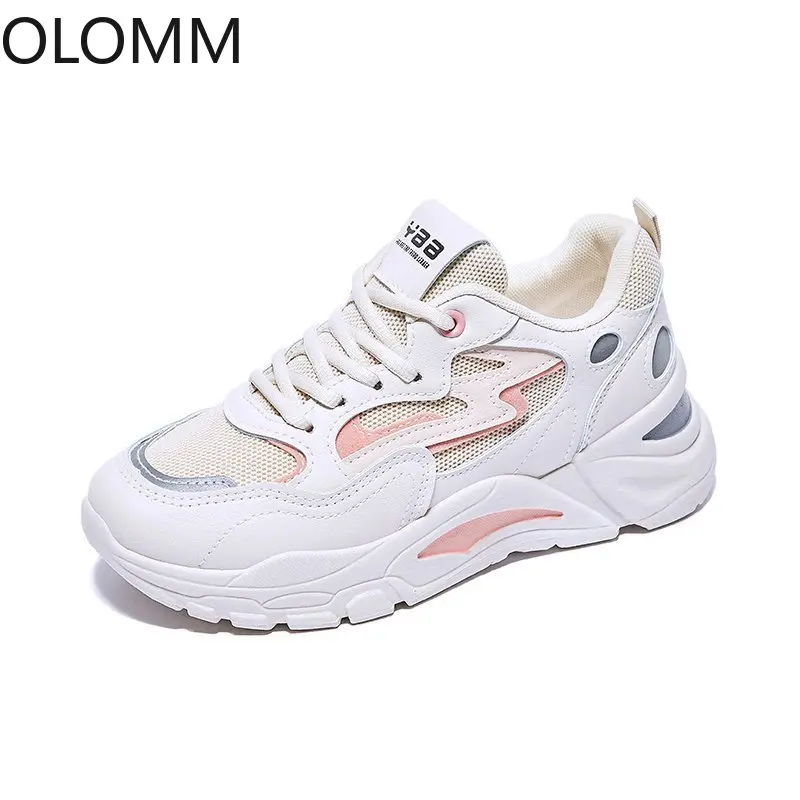 

Fashion Vulcanized Shoes Casual Mesh Women's Shoes 2021 Spring New All-Match Sneakers Breathable Casual Shoes Women's Shoes