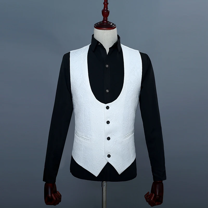 Костюм Veste Homme Классический Мужской дизайнерский белый костюм-тройка костюм