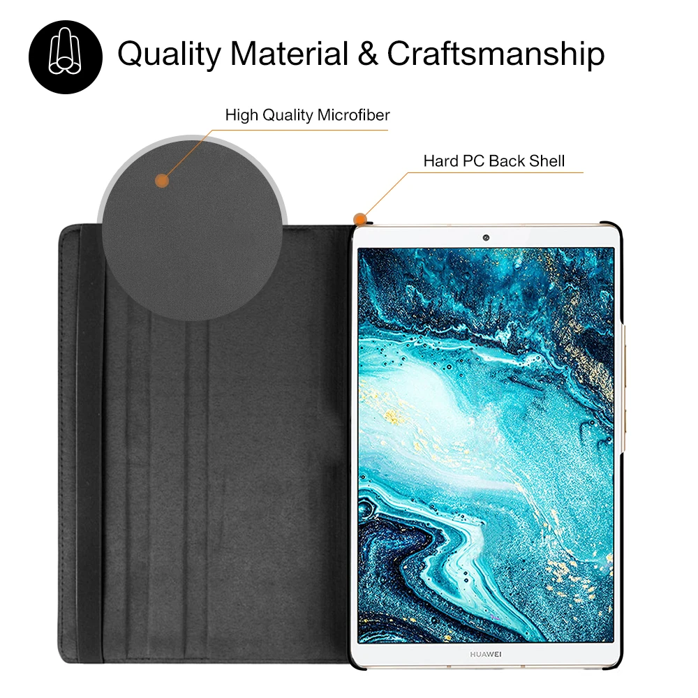 360 градусов вращающийся чехол для huawei Mediapad M6 8 4 PU кожаный &quotVRD-AL09 VRD-W09 | Компьютеры