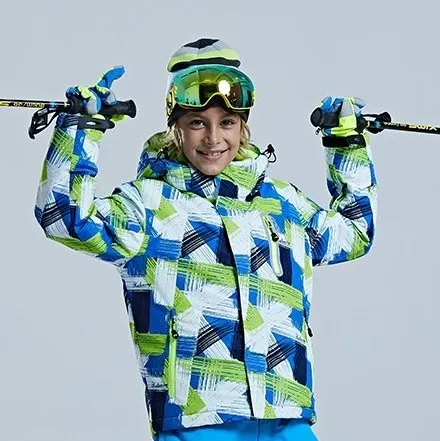 only jacket Детский Теплый Лыжный костюм водонепроницаемые штаны+ куртка для мальчиков и девочек, зимний спортивный ветрозащитный качественный детский лыжный и сноубордический костюм из 2 предметов - Цвет: only jacket