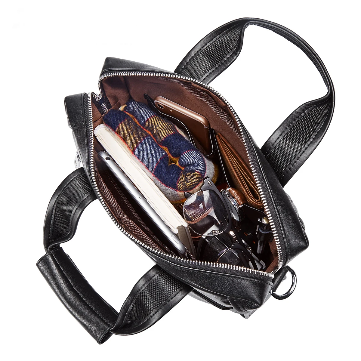 Мужская сумка мессенджер из натуральной воловьей кожи Повседневная для ноутбука