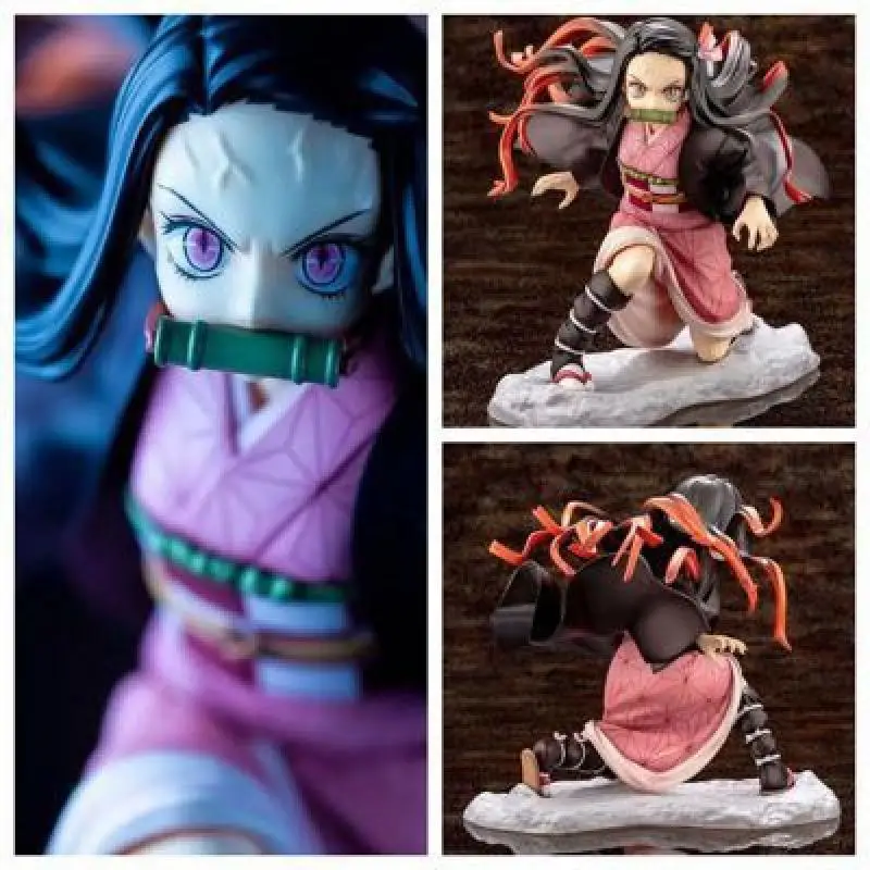 Демон убийца Kimetsu без Yaiba Аниме фигурки Tanjirou Nezuko Zenitsu ПВХ дьявола лезвие Фигурки