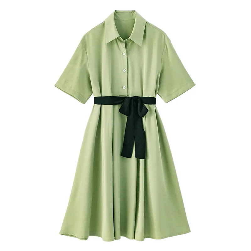 

Womens Dresses New Arrival 2020 Summer T Shirt Dress Mid Long Mori Girl Sweet Casual Dresses Summer 2020 AA5333