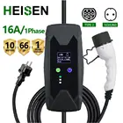 Белое зарядное устройство для электромобилей IEC 62196 EVSE типа 2, 16 А, 10 метров