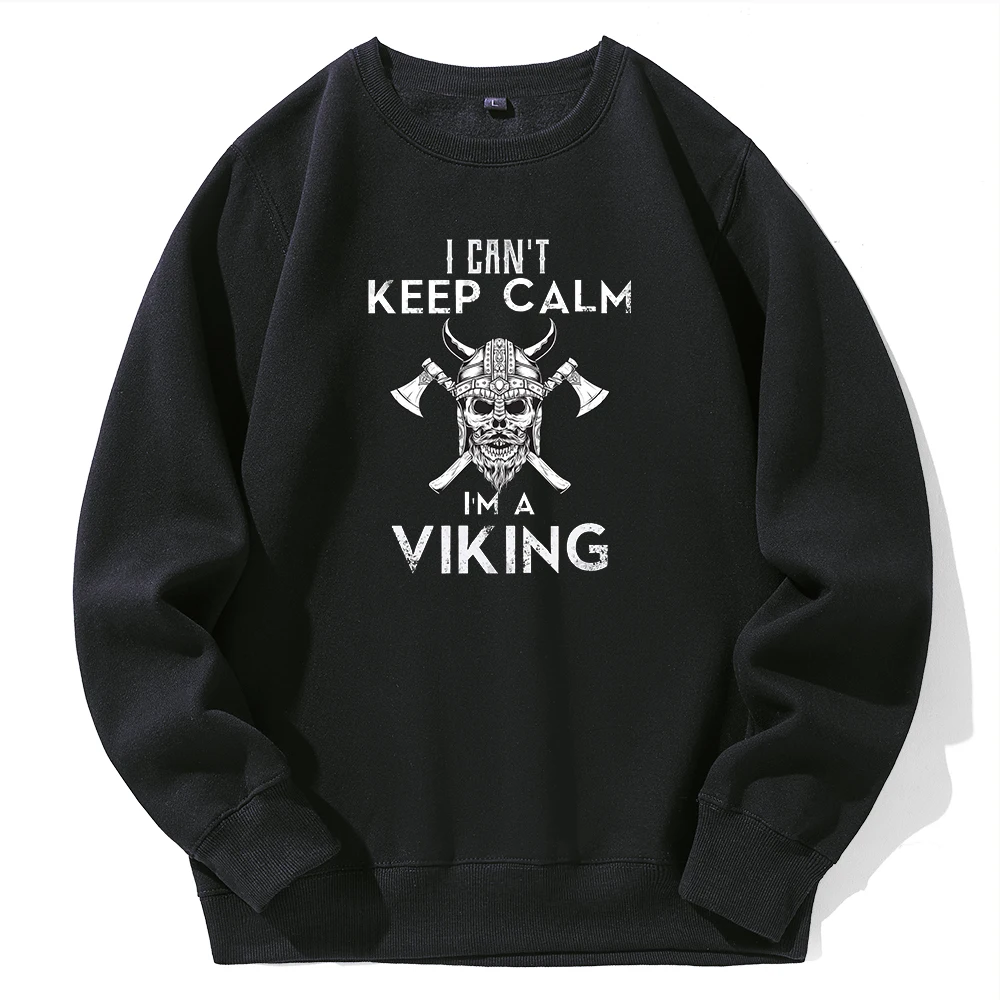 

Hoodies I Can'T Keep Calm I'M A Viking Sweatshirt Women'S Harajuku Street Casual Female Sportswear Aesthetic Long Sleeve Clothes