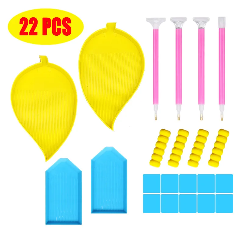 Инструмент для алмазной живописи 5D 2 в 1 фотоэлемент с точечной ручкой и воском