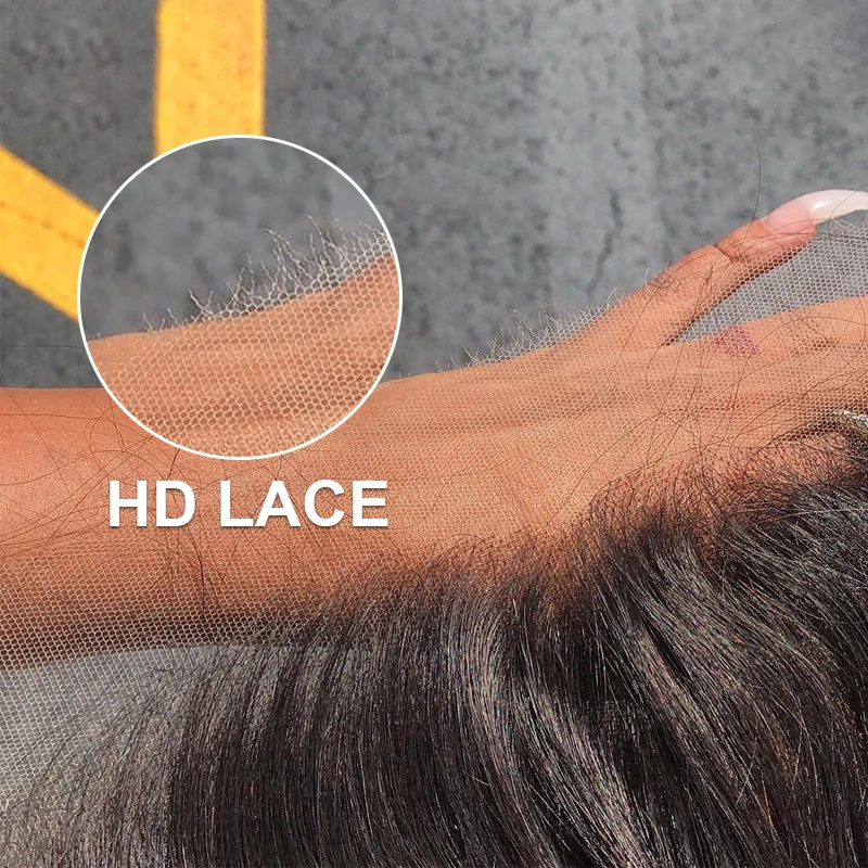 5x5 HD Кружева Закрытие светлые бразильские прямой прозрачный кружева закрытие с