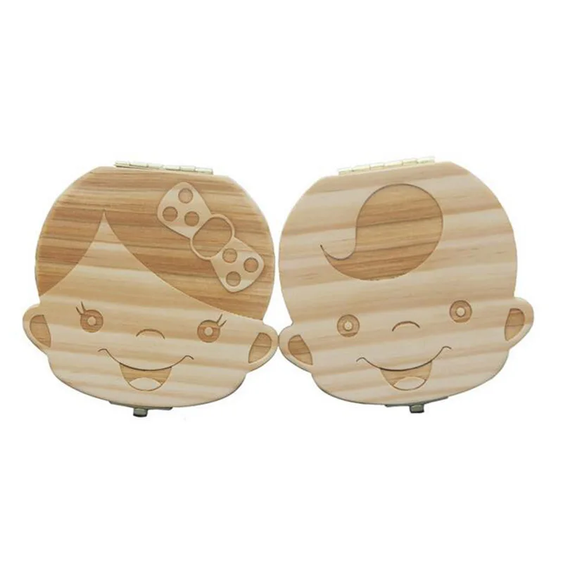 39 деревянных коробок-органайзеры для зубов маленьких девочек и мальчиков