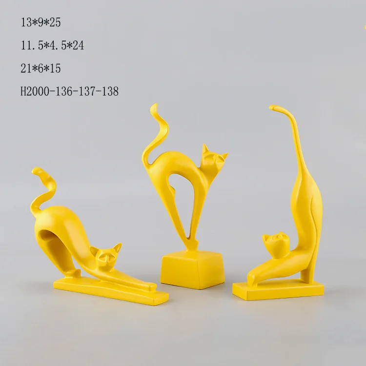 Современное домашнее ремесло простой полимерный Кот на удачу украшение для