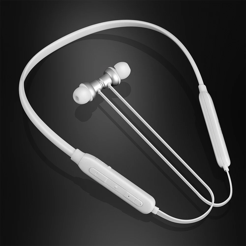 IPUDIS Bluetooth наушники с шейным ремешком IPX5 водонепроницаемые спортивные беспроводные стерео наушники Магнитная гарнитура 130 мАч с микрофоном
