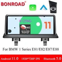 bonroad android 11 car radio 1920720p auto audio steoro for bmw 1 series e81e82e87e88 multimedia player 8g 256g screen