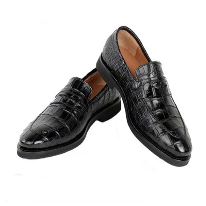 

weitasi true crocodile shoes Pure manual business leisure fashion atmosphere male crocodile leather shoes men shoes