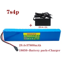 new 7s4p 24v 27 8ah electric bicycle motor ebike scooter li ion battery pack 29 4v 18650 rechargeable batteries 29 4v charger