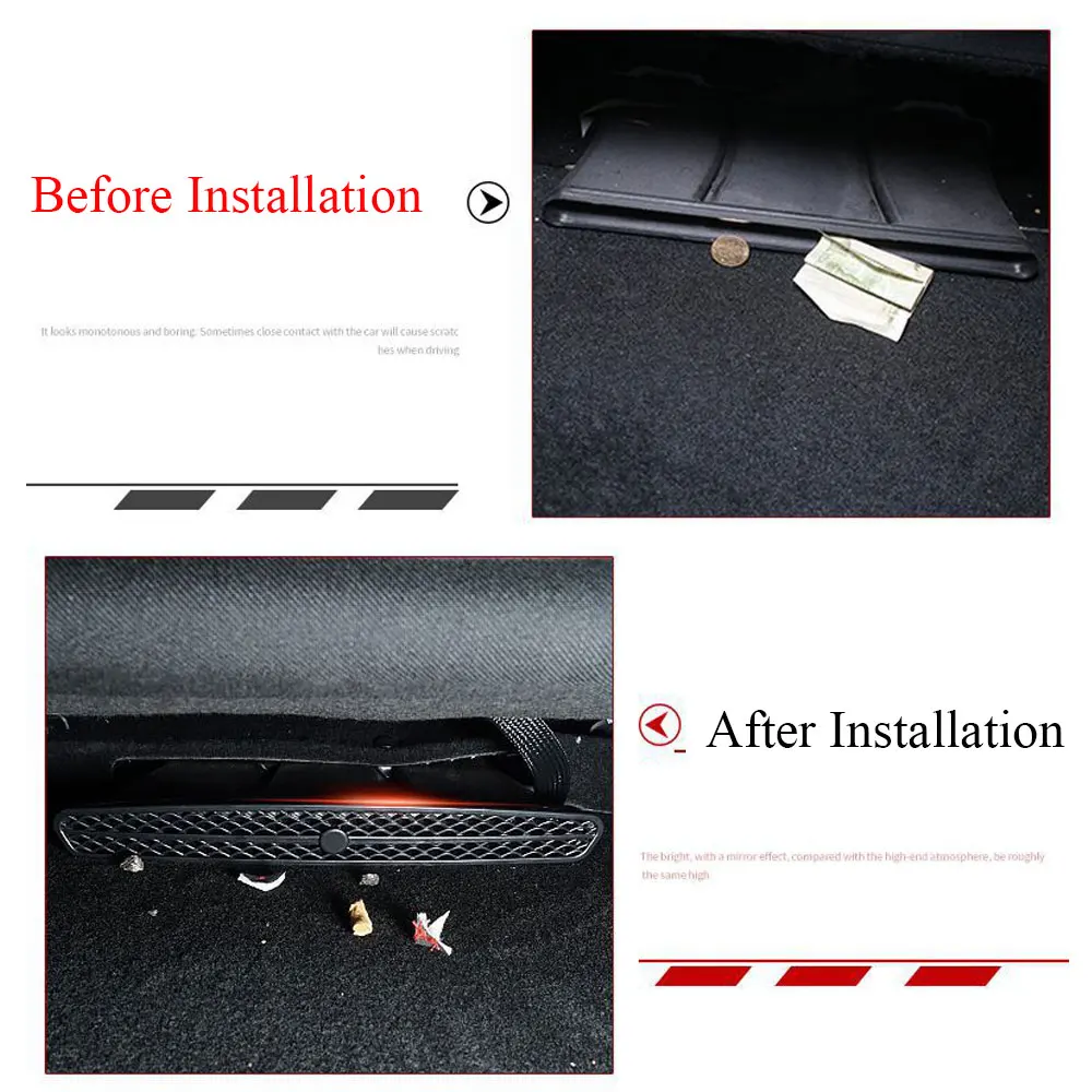 2Pcs/set ABS Car Under Seat Air Conditioner Duct Outlet Cover Shell Sticker For Infiniti QX30 2016 2017 2018 2019 Accessories | Автомобили