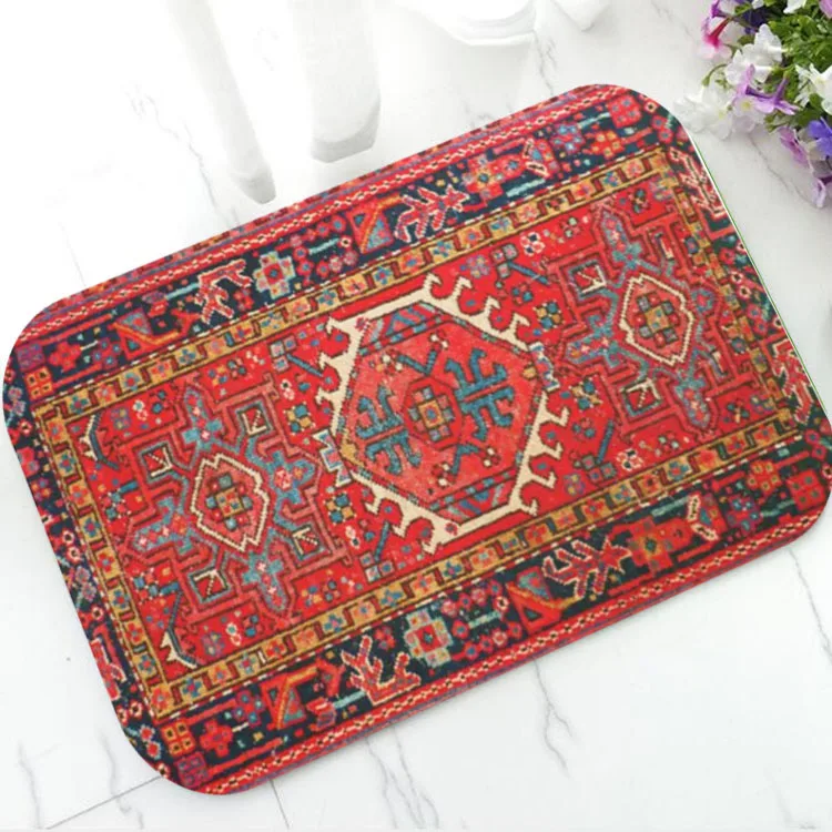 Ретро азербайджанский персидский ковер коврик для двери красный Восточный