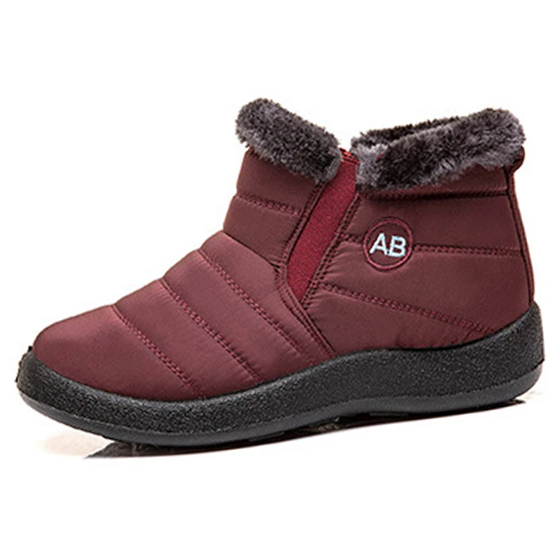 Женские ботинки Водонепроницаемая зимняя обувь зимние Теплые Зимние ботильоны