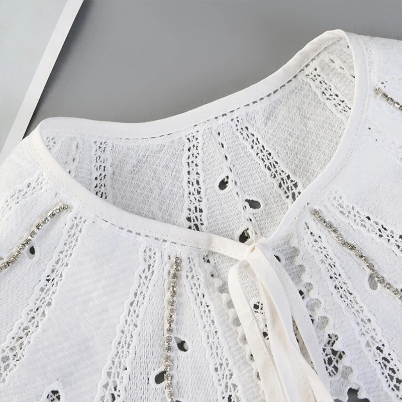 896E Женская шаль в Корейском стиле с вырезами и лепестками искусственный воротник