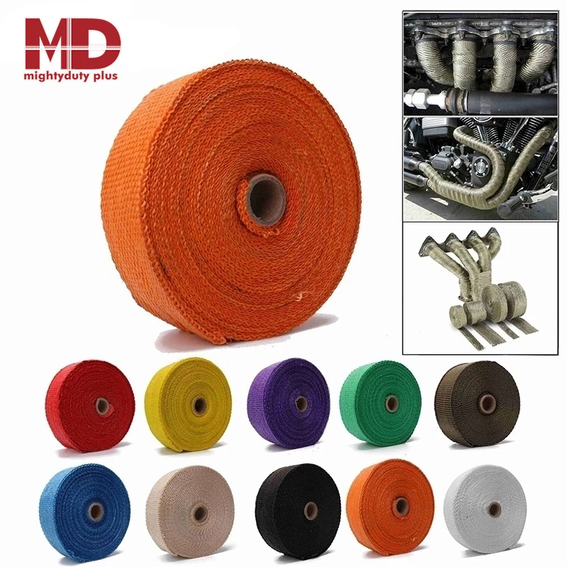 Универсальная Тепловая обертка для выхлопных газов мотоциклов негорючая