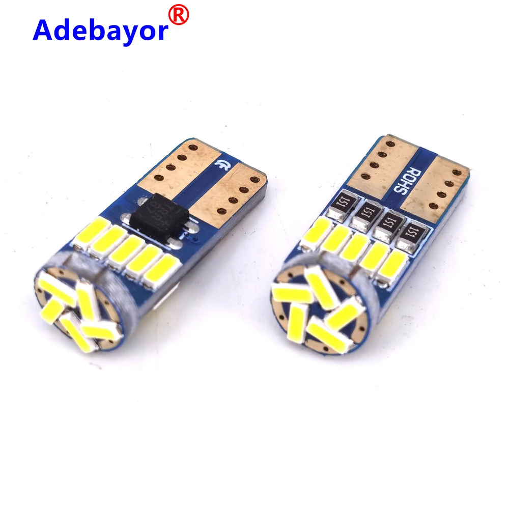 100 шт. T10 15 SMD 4014 светодиодные чипы W5W 194 стайлинга автомобилей клиновидные боковые
