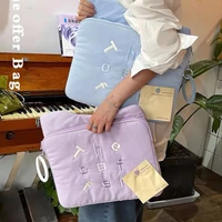 ins fashion laptop case bag for girl big capacity candy color 15 inch mac ipad case korean cute ipad sleeve case bag mo336