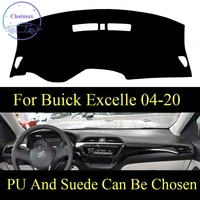 customize for buick excelle 2004 2020 dashboard console cover pu leather suede protector sunshield pad