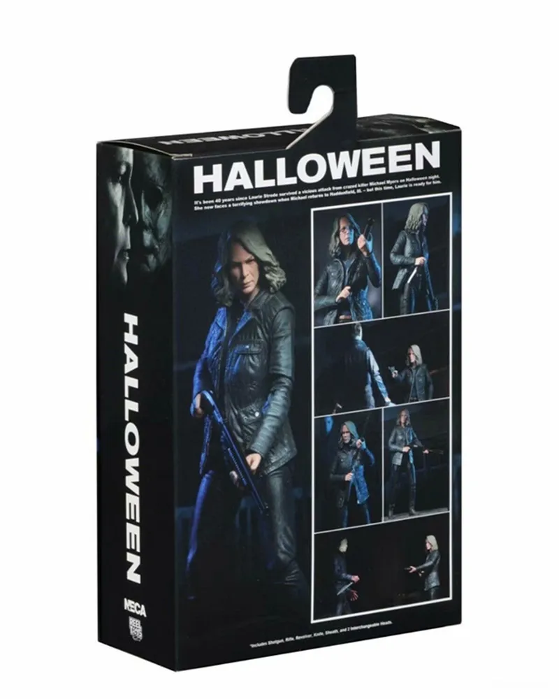 

18cm NECA Halloween 2 Laurie Strode Michael Myers Horror Model PVC Action Figure Toy