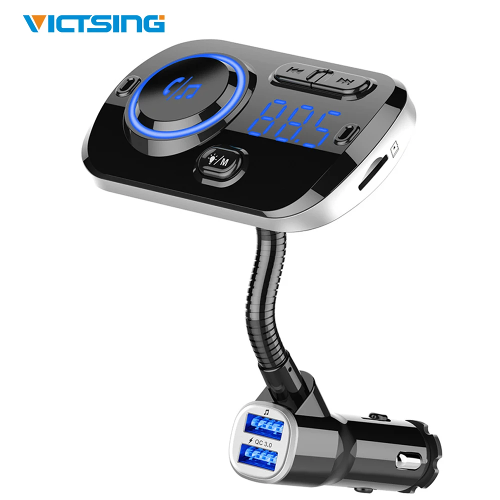 FM трансмиттер VicTsing с двумя USB портами и поддержкой быстрой