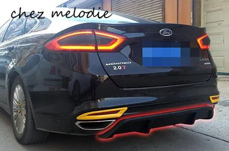 Высококачественный диффузор заднего бампера для Ford Escort/Mondeo 2013-2016 в стиле SEMA |