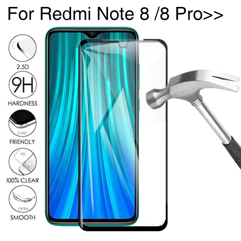 Закаленное стекло 5D для Xiaomi Redmi Note 8 Pro Защитное экрана Защитная пленка Xiomi Go 6A 7A 8A