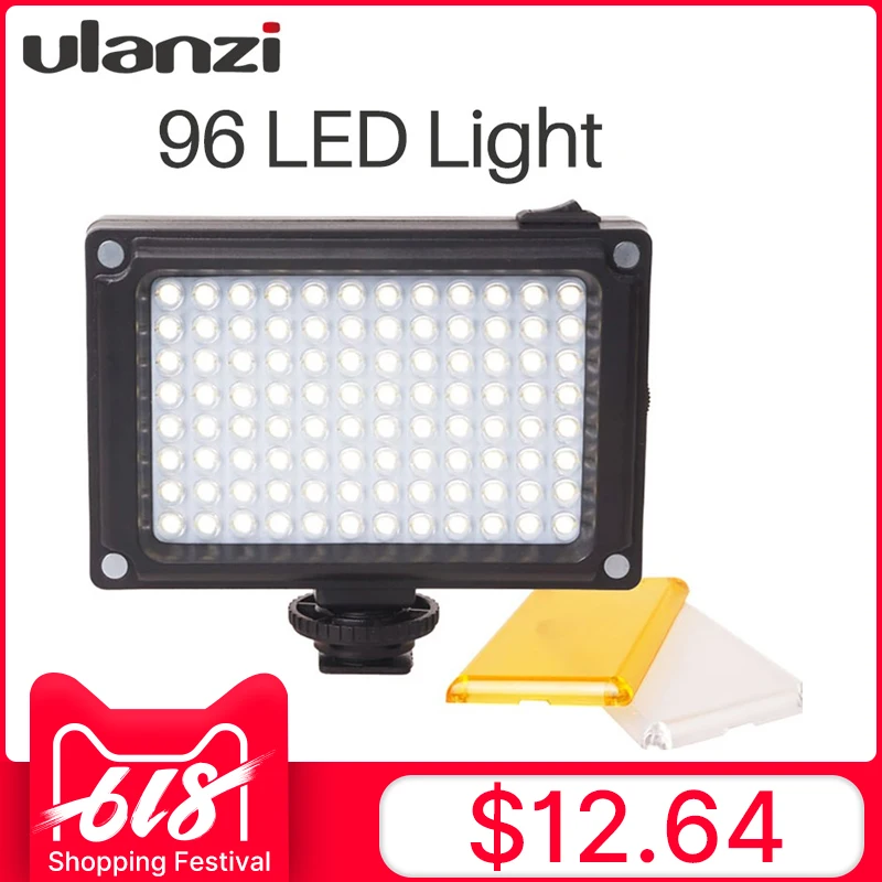 Ulanzi 96 Светодиодный Видео свет фото освещение на камеру перезаряжаемый