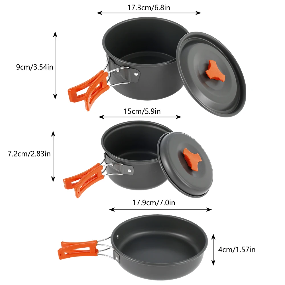 

Travel Camping Cookware Kit Ultralight Outdoor Tableware Set Tourism Equipment for Hiking Picnic BBQ Tableware Equipment
