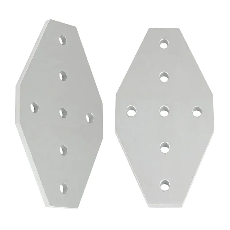 Прочная Серебристая крестообразная пластина с 7 отверстиями угловой кронштейн