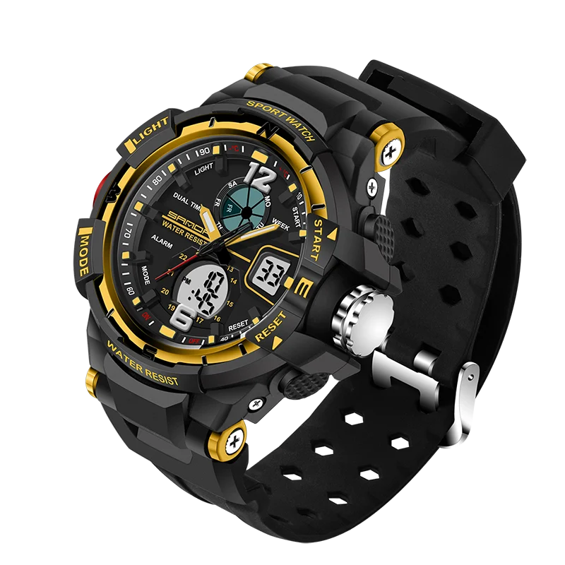 SANDA Luxe Merk Waterdichte heren Horloges резиновый кварцевый Военный Спортивный Horloge Mannelijke Relogio