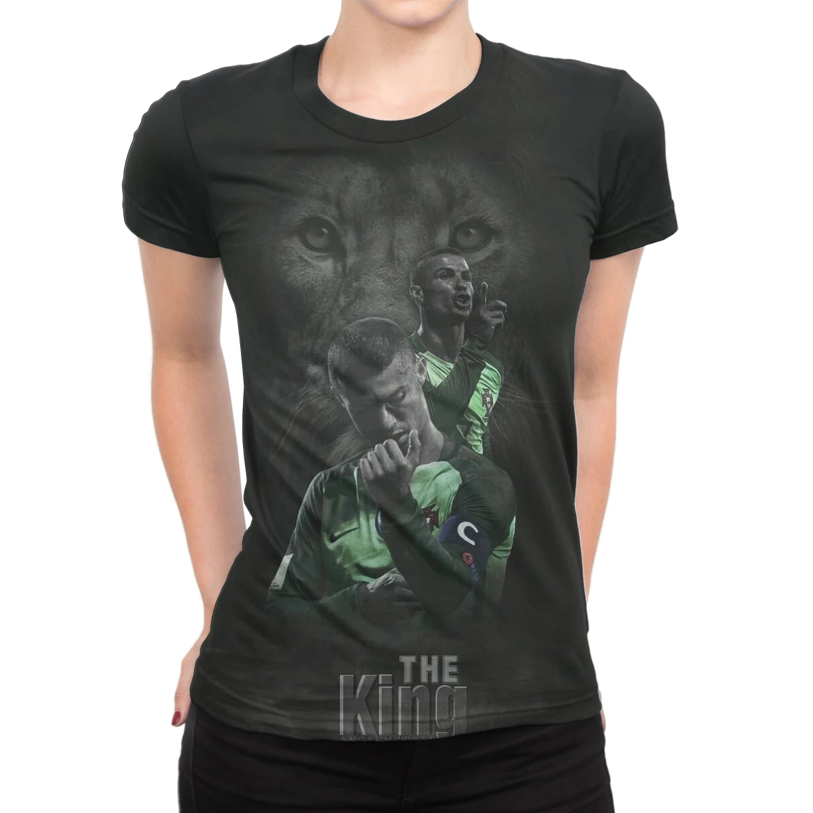 

Cristiano Ronaldo Sports Women's Oversized T-shirts Cool 3D Print Short Sleeve T Shirt Girls Female Summer 2021 Casual CR7 Tops